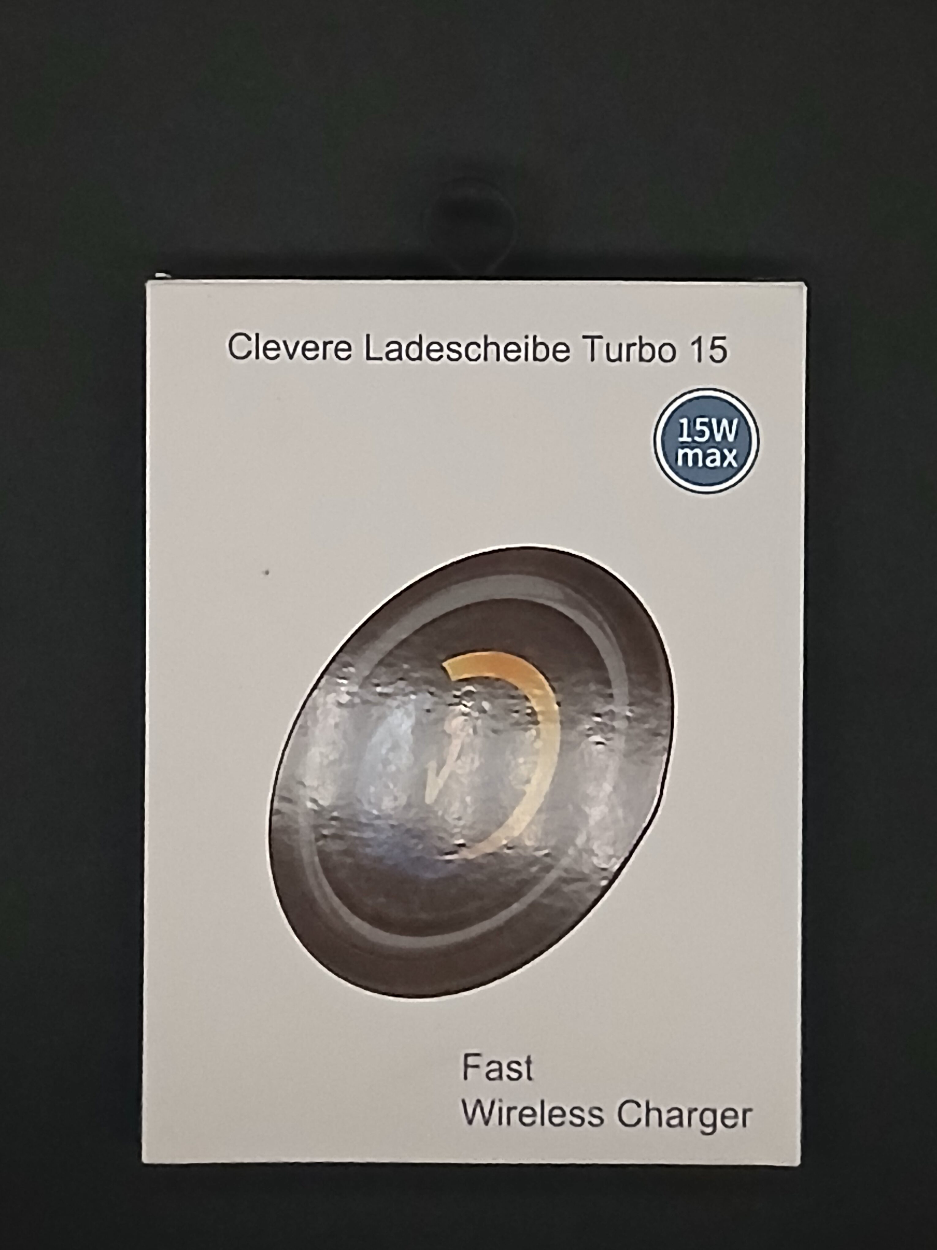 Clevere Ladescheibe Turbo 15 – Fast Wireless Charger (15 W max.)